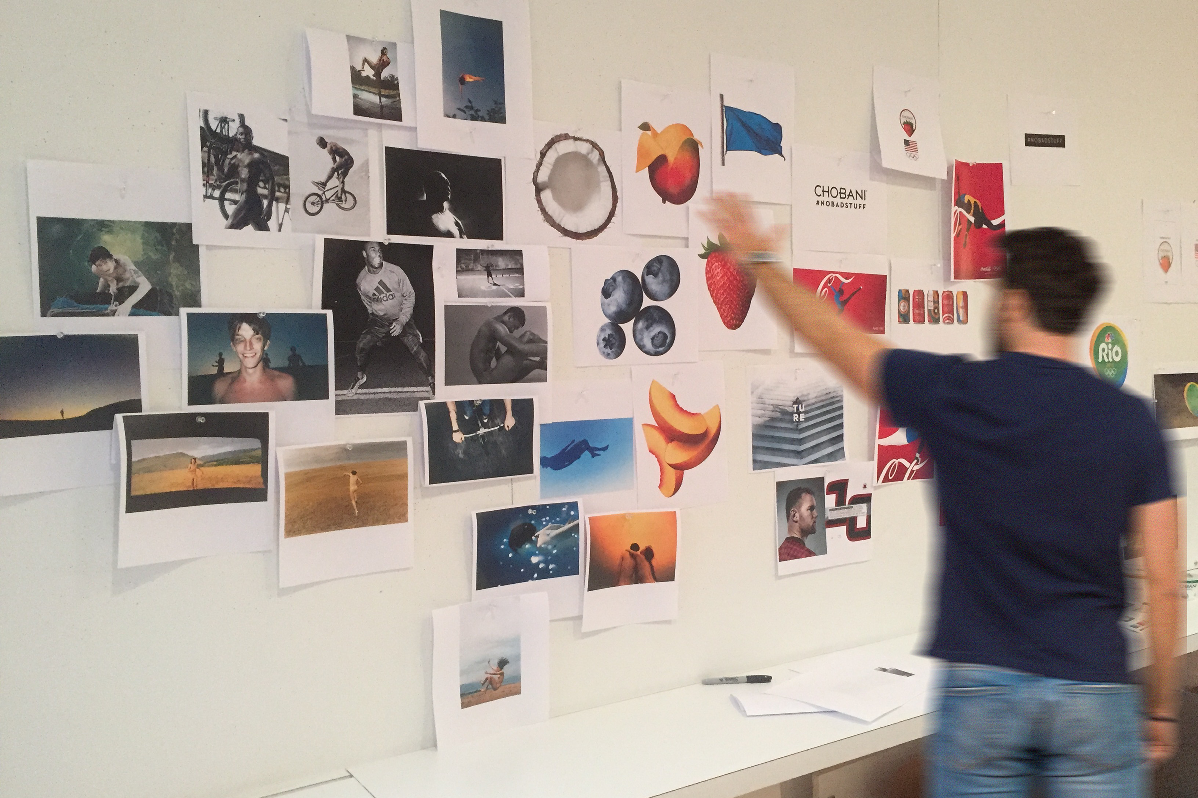 BrandWorld mood board — creative strategy session